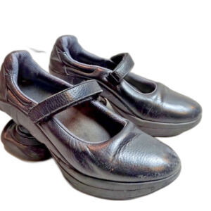 Z-Coil Mary Jane Women's 9 Comfort Black Leather Orthopedic Shoes
